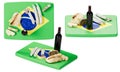 Brazilian Feast Display: Gourmet Selection on Vibrant Flag Cutting Board