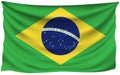 Brazilian flag - Brazil Royalty Free Stock Photo