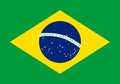 Brazilian Flag Royalty Free Stock Photo