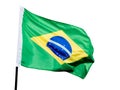 Brazilian flag waving Royalty Free Stock Photo
