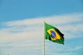 Brazilian flag waving Royalty Free Stock Photo