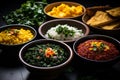 Brazilian food. cuzcuz, cous cous, cassava, farofa, feijoada, considered the country's national dish, and regional