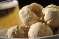 Brazilian food: pÃÂ£o de queijo. Royalty Free Stock Photo