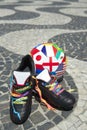 Brazilian Football Boots International Soccer Ball Royalty Free Stock Photo