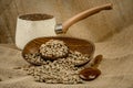 Brazilian green arabica coffee bean raw coffee Royalty Free Stock Photo