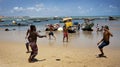 Brazilian guys in Praia da Pipa Royalty Free Stock Photo