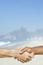 Brazilian Hands Handshake Rio Beach
