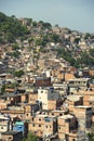 Brazilian Hillside Favela Shantytown Rio de Janeiro Brazil Royalty Free Stock Photo