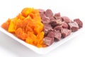 Brazilian Jaba com Jerimum. Jerked beef or Dry Meet with Pumpkin