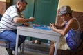 Brazilian Men Playing Dominoes in Northeastern Brazil