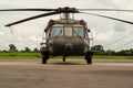 Brazilian militar helicopter frontal part Royalty Free Stock Photo