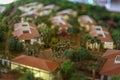 Brazilian mockup of city in miniature Royalty Free Stock Photo