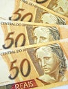 Brazilian money Royalty Free Stock Photo