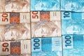Brazilian money in packages