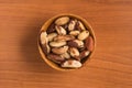 Brazilian Nuts into a bowl. Castanha do Para Royalty Free Stock Photo