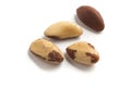 Brazilian Nuts Close-up photo. Castanha do Para Royalty Free Stock Photo