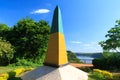 Brazilian Obelisk Triple Frontier, Brazil, Argentina, Paraguay Royalty Free Stock Photo