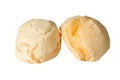 Brazilian pao de queijo, also known as cheese bread, or cheese buns, isolated on a white background Royalty Free Stock Photo