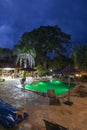 Brazilian people have fun at farm hotel on November, 2022, Trindade, Brazil. Royalty Free Stock Photo