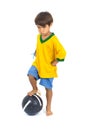 Brazilian Player Royalty Free Stock Photo