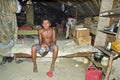Brazilian poverty of a landless young man