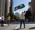 Brazilian Protesters in support of Presidente Jair Bolsonaro