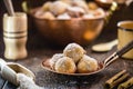 Brazilian rain cookie. Small sweet served in the afternoons, as an afternoon coffee. Made of cinnamon and refined sugar. Called in