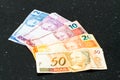 Brazilian reais banknotes