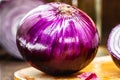 Brazilian red onion, with a mild and sweet taste, more caloric and because of its color, is rich in anthocyanin , macro
