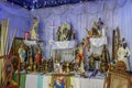 Brazilian religious altar mixing elements of umbanda, candomblÃÂ© and catholicism