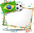 Brazilian signboard, soccer theme