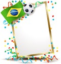 Brazilian signboard, soccer theme