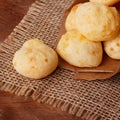 Brazilian snack cheese bread (pao de queijo)