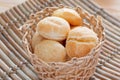 Brazilian snack cheese bread (pao de queijo) Royalty Free Stock Photo