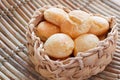 Brazilian snack cheese bread (pao de queijo)