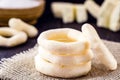 Brazilian starch biscuit, dry and crispy cassava flour biscuit. Typical Brazilian delicacy