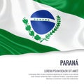 Brazilian state Parana flag.