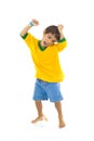 Brazilian Supporter Royalty Free Stock Photo