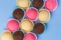 Brigadeiro, Beijinho and Bicho de Pe: sweets from Brazil. Child b