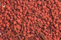 Brazilian Urucum. Annatto Seeds. Background photo