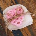 Brazilian Wedding Sweet Bem Casado With Pink Crochet Heart (gift)