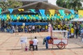 Brazilians fans of the Brasil national team