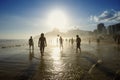 Brazilians Playing Altinho Beach Football Soccer