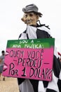 Brazilians protest against the government of President Jair Bolsonaro in the city of Salvador