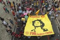 Brazilians protest against the government of President Jair Bolsonaro in the city of Salvador