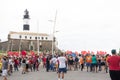 Brazilians protest against the government of President Jair Bolsonaro in the city of Salvador