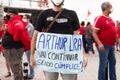 Brazilians protest against the government of President Jair Bolsonaro in the city of Salvador