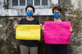 Brazilians protest against the government of President Jair Bolsonaro in the city of Salvador