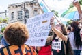 Brazilians protest against money cuts in education by President Jair Bolsonaro in the city of Salvador, Bahia