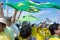 Brazilians protesting against the government of President Dilma